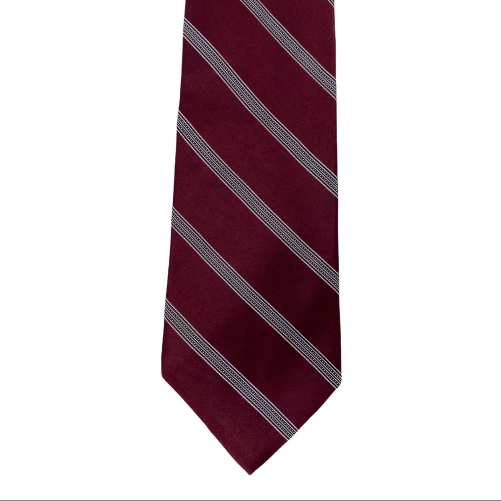 DKNY Striped Silk Tie, Red